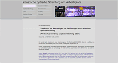 Desktop Screenshot of kuenstliche-optische-strahlung.de